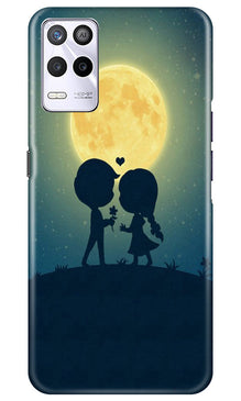 Love Couple Mobile Back Case for Realme 9 5G  (Design - 109)