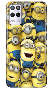 Minions Mobile Back Case for Realme 9 5G  (Design - 127)