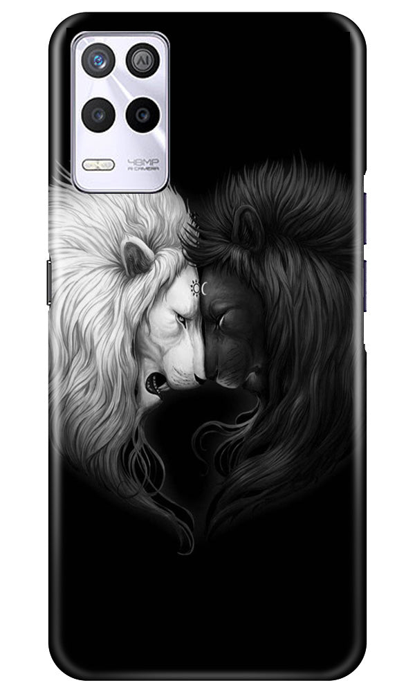 Dark White Lion Case for Realme 9 5G(Design - 140)