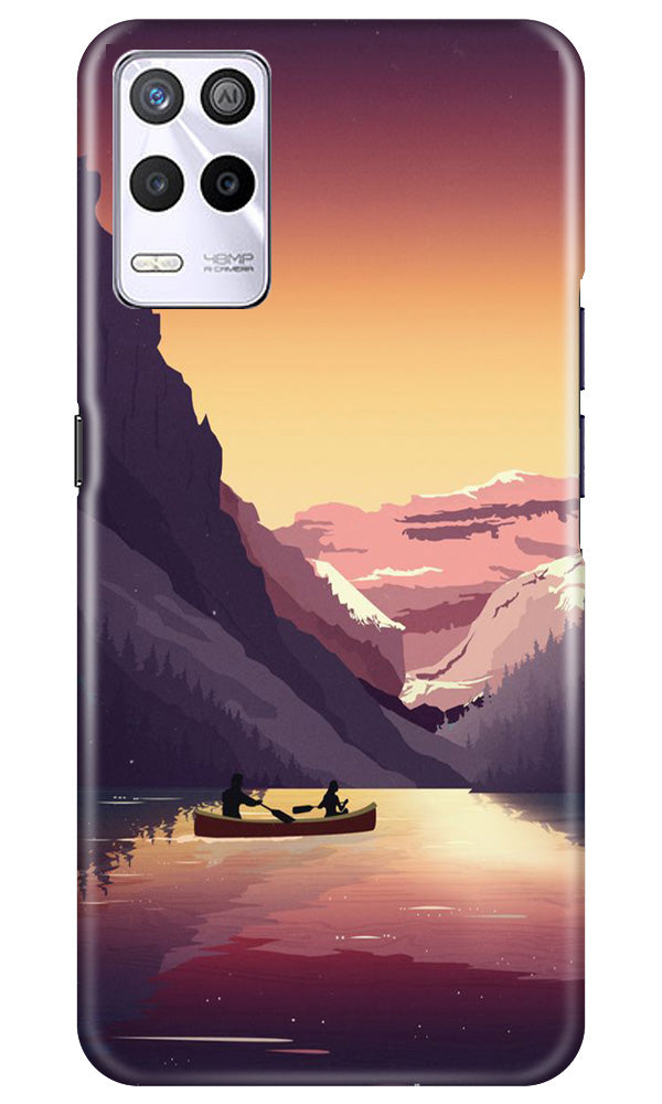 Mountains Boat Case for Realme 9 5G (Design - 150)