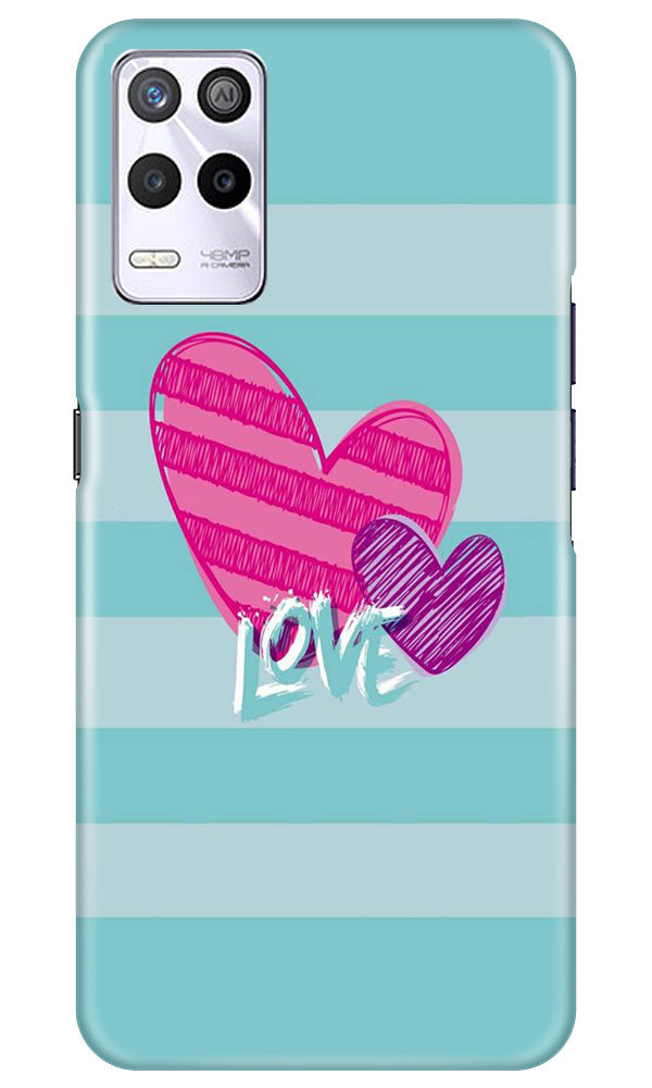 White Heart Case for Realme 9 5G (Design No. 260)