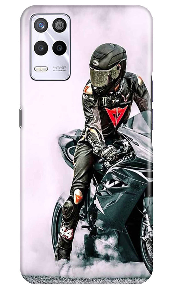 Biker Mobile Back Case for Realme 9 5G (Design - 342)