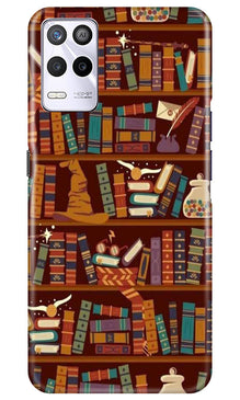 Book Shelf Mobile Back Case for Realme 9 5G (Design - 348)