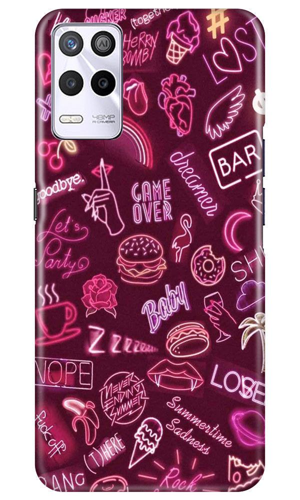 Party Theme Mobile Back Case for Realme 9 5G (Design - 350)