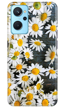 White flowers2 Mobile Back Case for Realme 9i (Design - 62)