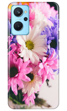 Coloful Daisy Mobile Back Case for Realme 9i (Design - 73)