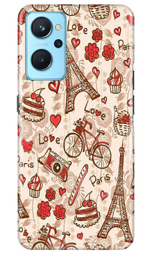 Love Paris Mobile Back Case for Realme 9i  (Design - 103)