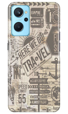 Travel Mobile Back Case for Realme 9i  (Design - 104)