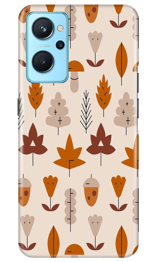 Leaf Pattern Art Case for Realme 9i(Design - 132)