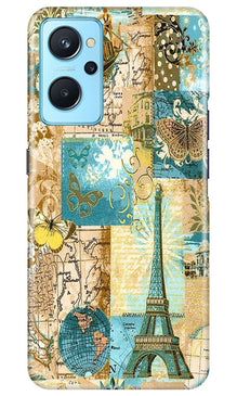 Travel Eiffel Tower Mobile Back Case for Realme 9i (Design - 175)