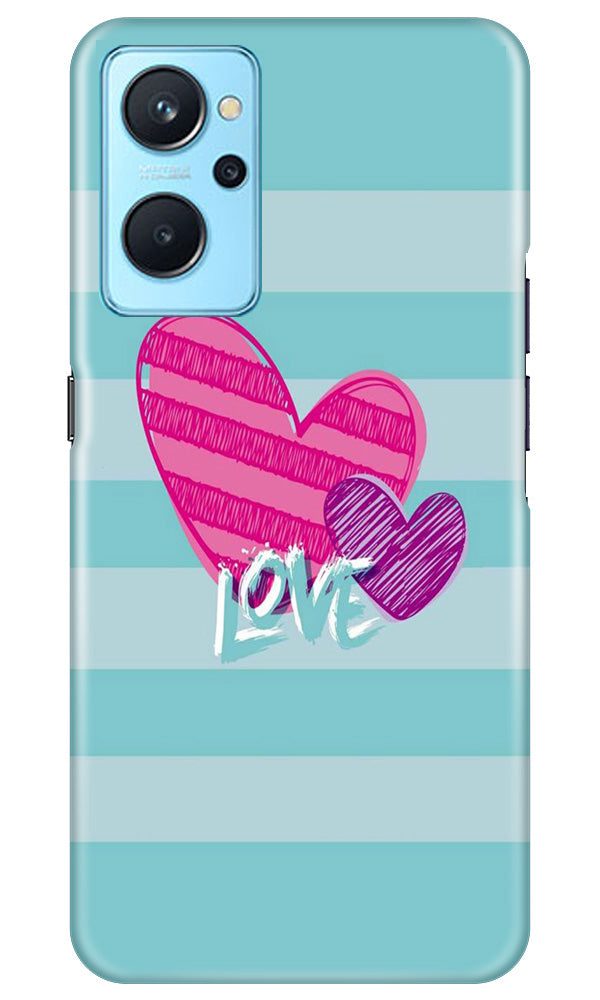 White Heart Case for Realme 9i (Design No. 260)