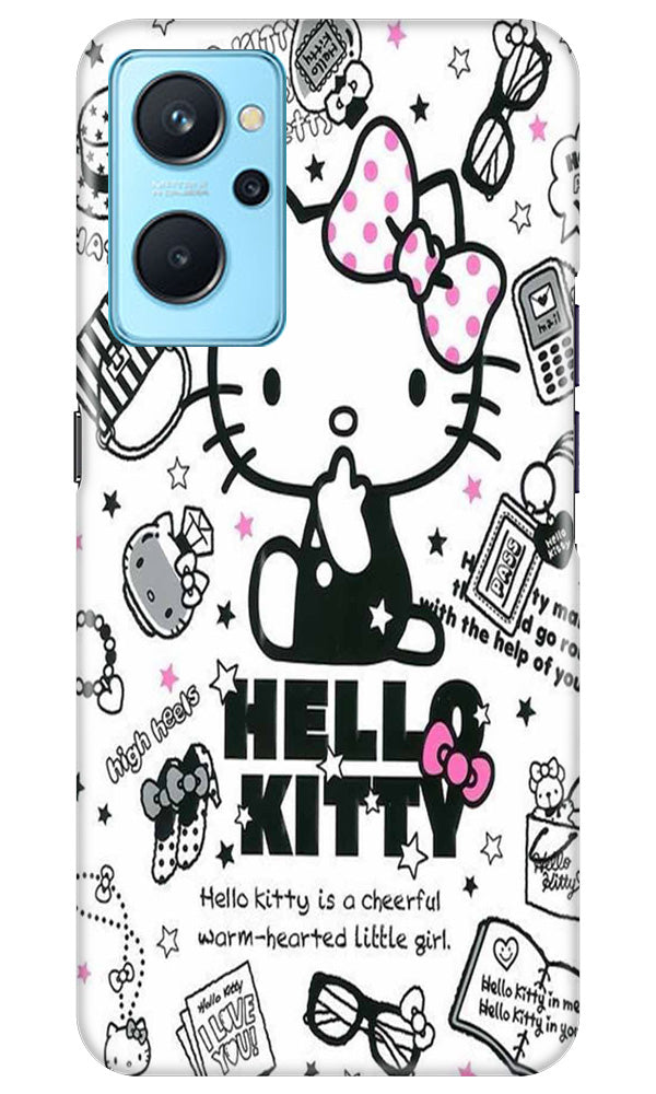 Hello Kitty Mobile Back Case for Realme 9i (Design - 320)