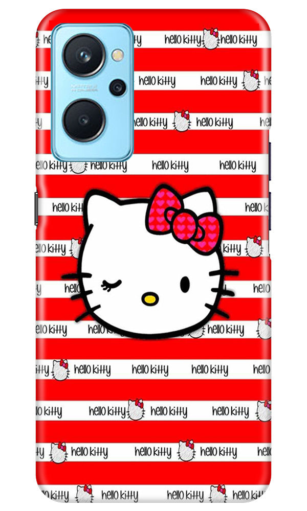 Hello Kitty Mobile Back Case for Realme 9i (Design - 323)