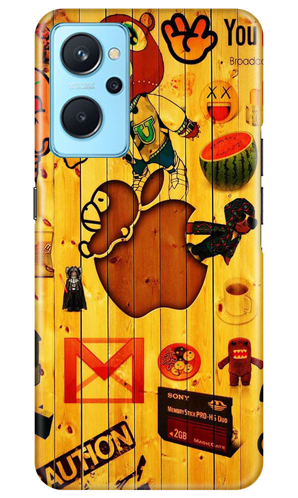 Wooden Texture Mobile Back Case for Realme 9i (Design - 326)