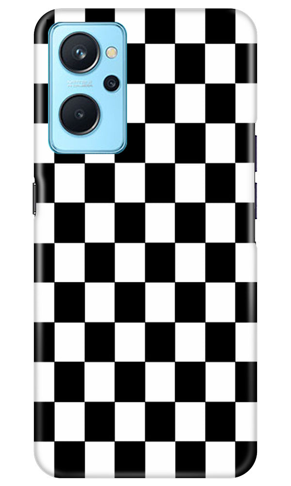 Black White Boxes Mobile Back Case for Realme 9i (Design - 331)