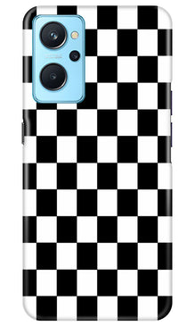 Black White Boxes Mobile Back Case for Realme 9i (Design - 331)