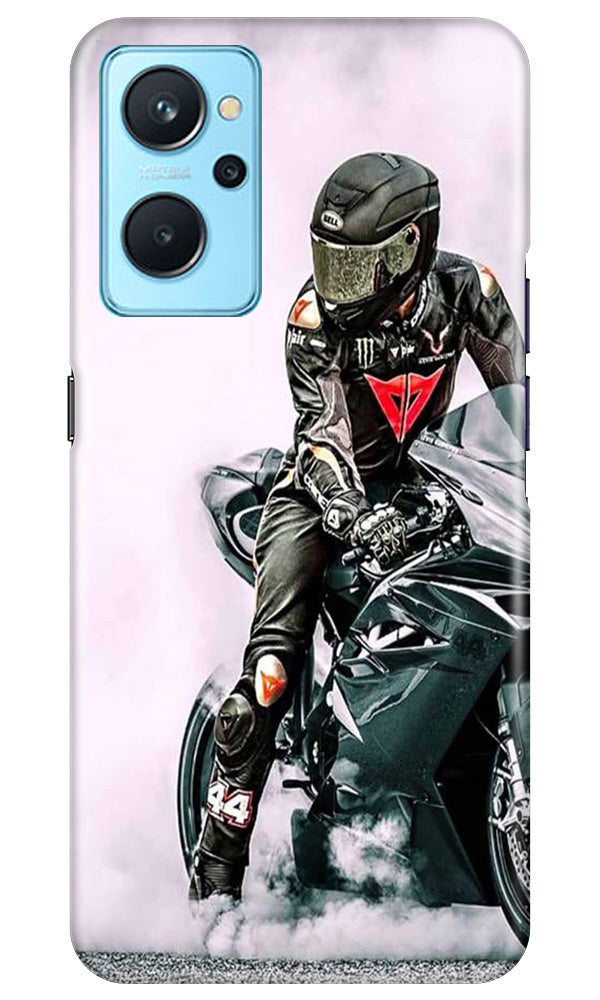 Biker Mobile Back Case for Realme 9i (Design - 342)