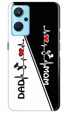 Love Mom Dad Mobile Back Case for Realme 9i (Design - 344)