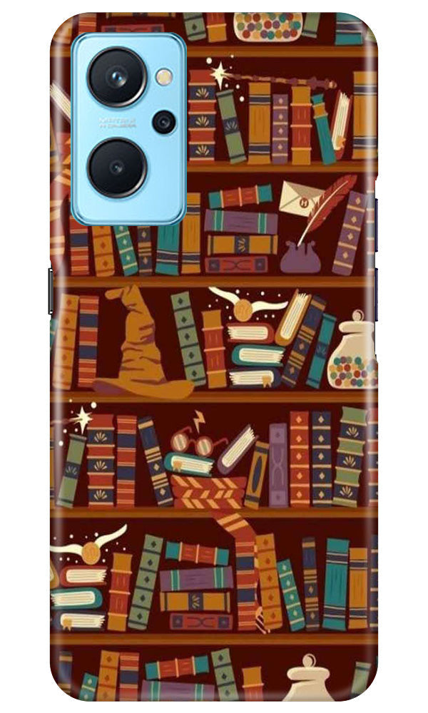 Book Shelf Mobile Back Case for Realme 9i (Design - 348)