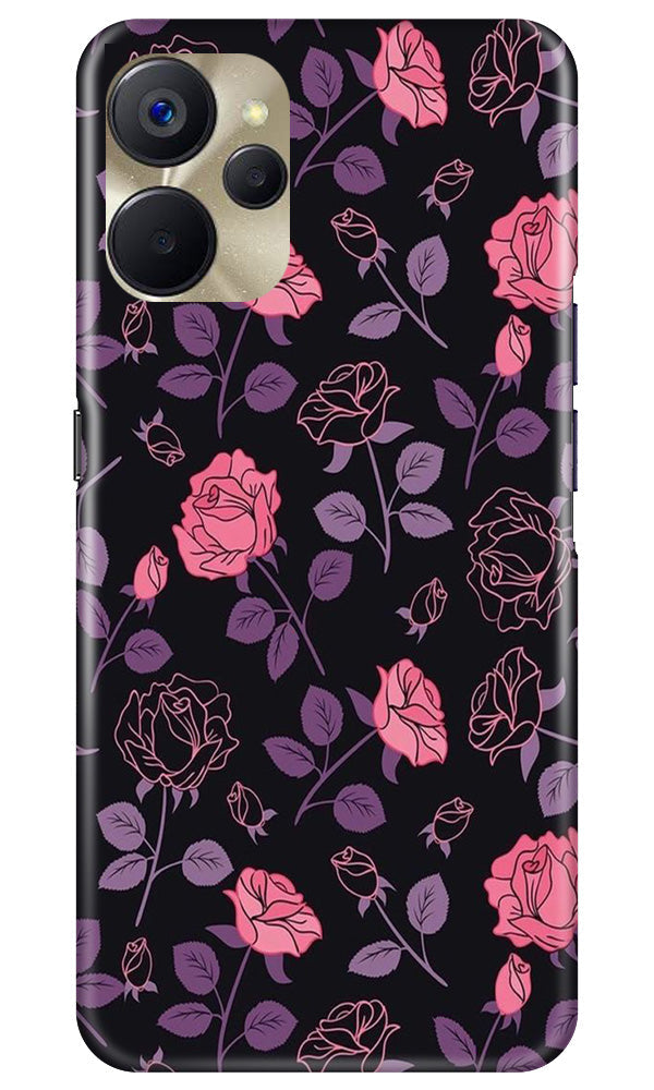 Rose Black Background Case for Realme 9i 5G