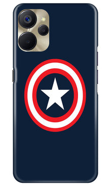 Captain America Mobile Back Case for Realme 9i 5G (Design - 42)