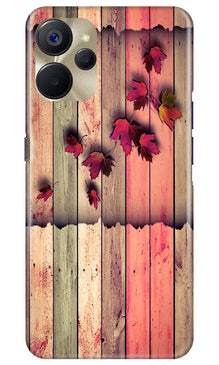 Wooden look2 Mobile Back Case for Realme 9i 5G (Design - 56)