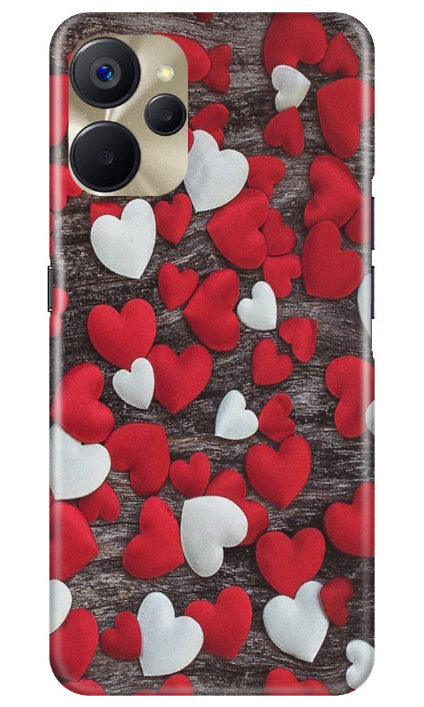 Red White Hearts Case for Realme 9i 5G(Design - 105)