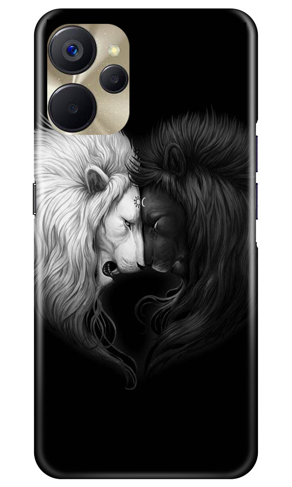 Dark White Lion Case for Realme 9i 5G(Design - 140)