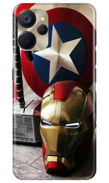 Captain America Shield Mobile Back Case for Realme 9i 5G (Design - 222)