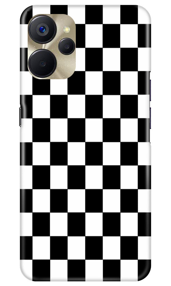 Black White Boxes Mobile Back Case for Realme 9i 5G (Design - 331)