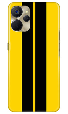 Black Yellow Pattern Mobile Back Case for Realme 9i 5G (Design - 336)