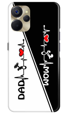 Love Mom Dad Mobile Back Case for Realme 9i 5G (Design - 344)