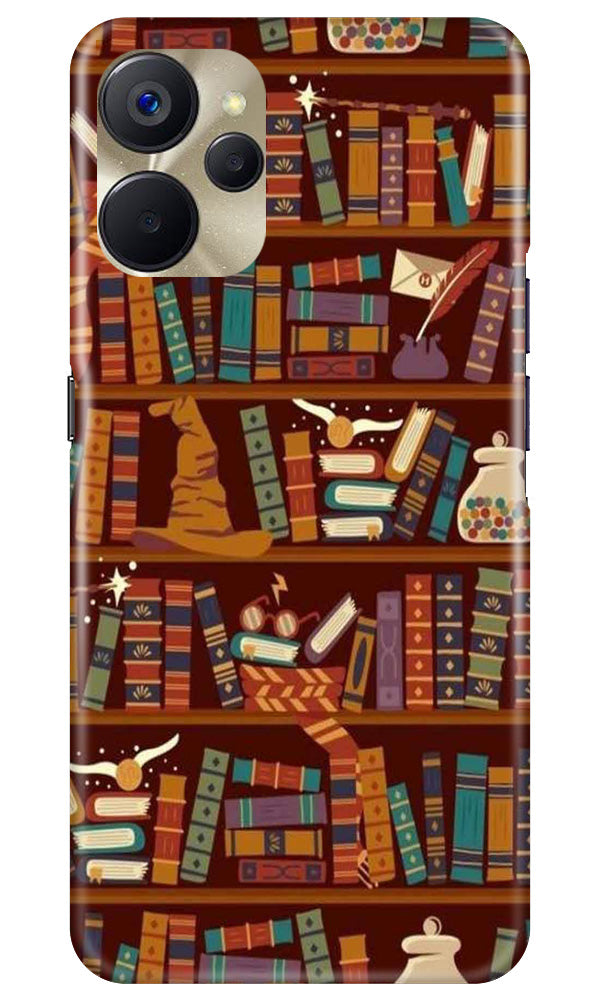 Book Shelf Mobile Back Case for Realme 9i 5G (Design - 348)