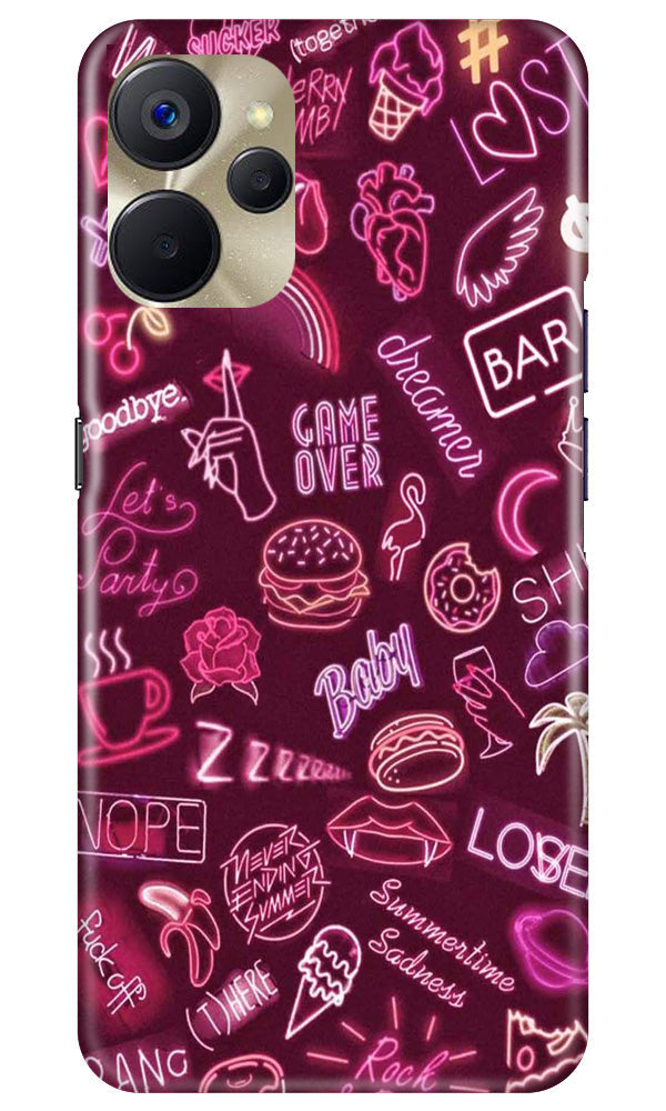 Party Theme Mobile Back Case for Realme 9i 5G (Design - 350)