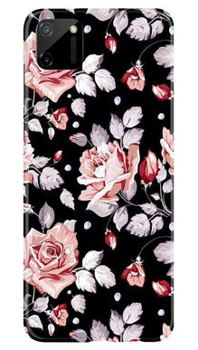 Pink rose Mobile Back Case for Realme C11 (Design - 12)