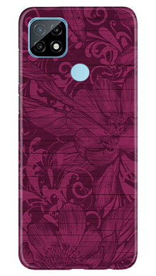Purple Backround Mobile Back Case for Realme C12 (Design - 22)