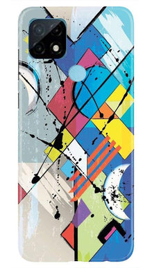 Modern Art Mobile Back Case for Realme C21 (Design - 235)