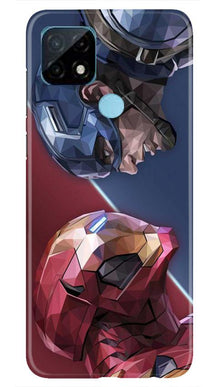 Ironman Captain America Mobile Back Case for Realme C21 (Design - 245)