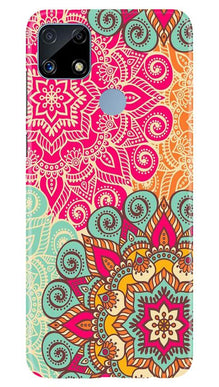 Rangoli art Mobile Back Case for Realme C25S (Design - 6)