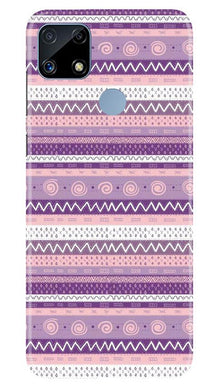 Zigzag line pattern3 Mobile Back Case for Realme C25S (Design - 11)