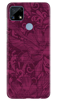 Purple Backround Mobile Back Case for Realme C25S (Design - 22)