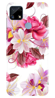 Beautiful flowers Mobile Back Case for Realme C25S (Design - 23)