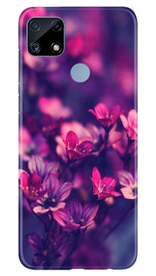 flowers Mobile Back Case for Realme C25S (Design - 25)