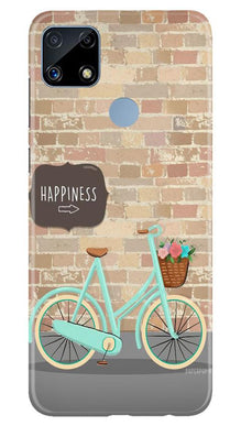Happiness Mobile Back Case for Realme C25S (Design - 53)