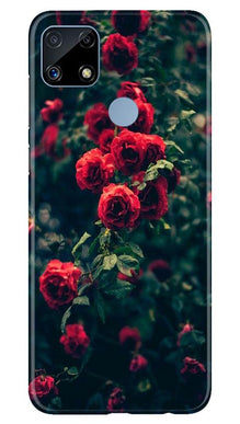 Red Rose Mobile Back Case for Realme C25S (Design - 66)