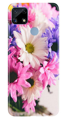 Coloful Daisy Mobile Back Case for Realme C25S (Design - 73)