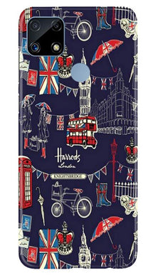 Love London Mobile Back Case for Realme C25S (Design - 75)