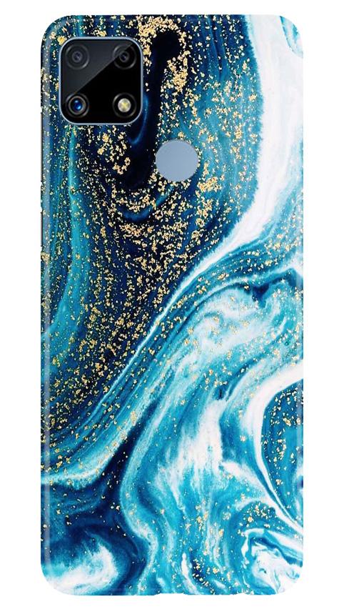 Marble Texture Mobile Back Case for Realme C25S (Design - 308)