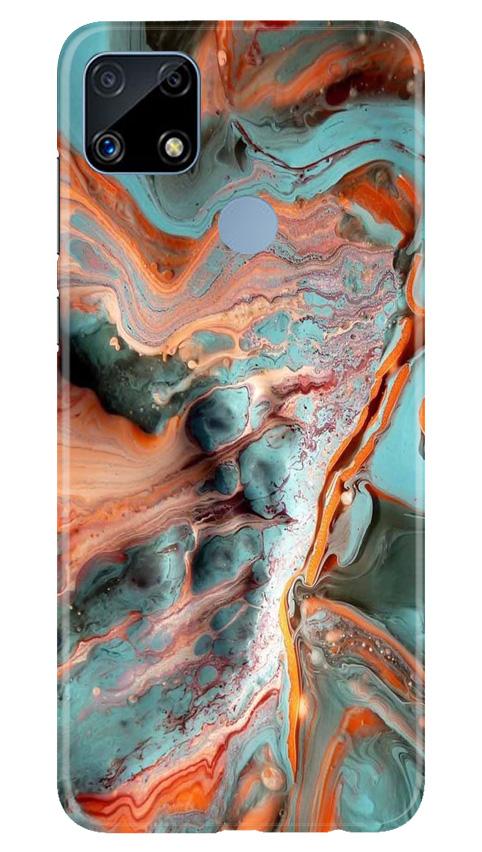 Marble Texture Mobile Back Case for Realme C25S (Design - 309)