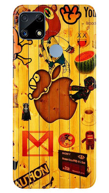 Wooden Texture Mobile Back Case for Realme C25 (Design - 367)